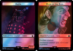 Dalek (0044) // Mark of the Rani (0047) Double-Sided Token - Surge Foil